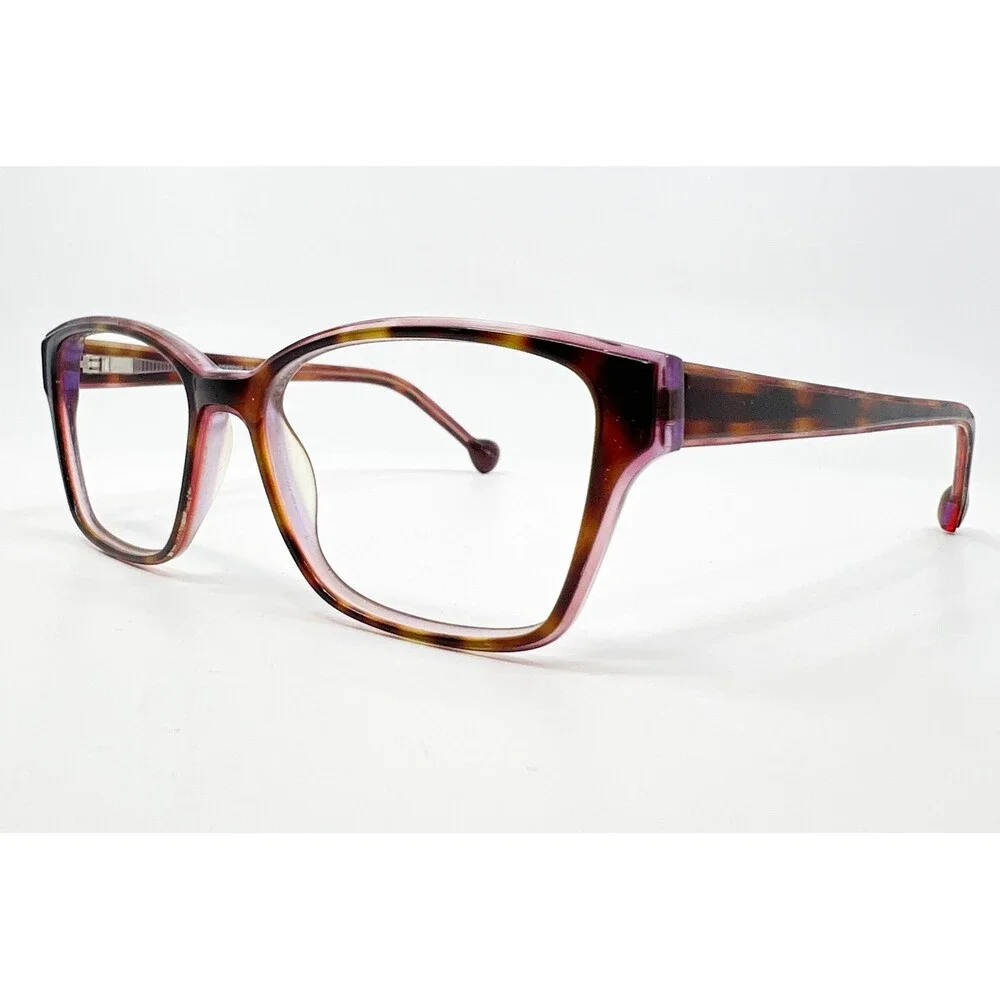 Lisa Loeb Eyewear Eyeglasses Women Tortoise Violet Clever 161 50-16-135